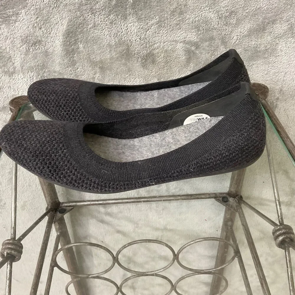 Allbirds Womens Sz 8.5 Dk. Grey Tree Breezers Pointed Ballet Flats Slip On